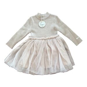 Donsje Lotus Infant Dress Size 6-9 Months Rose Grey NWT!